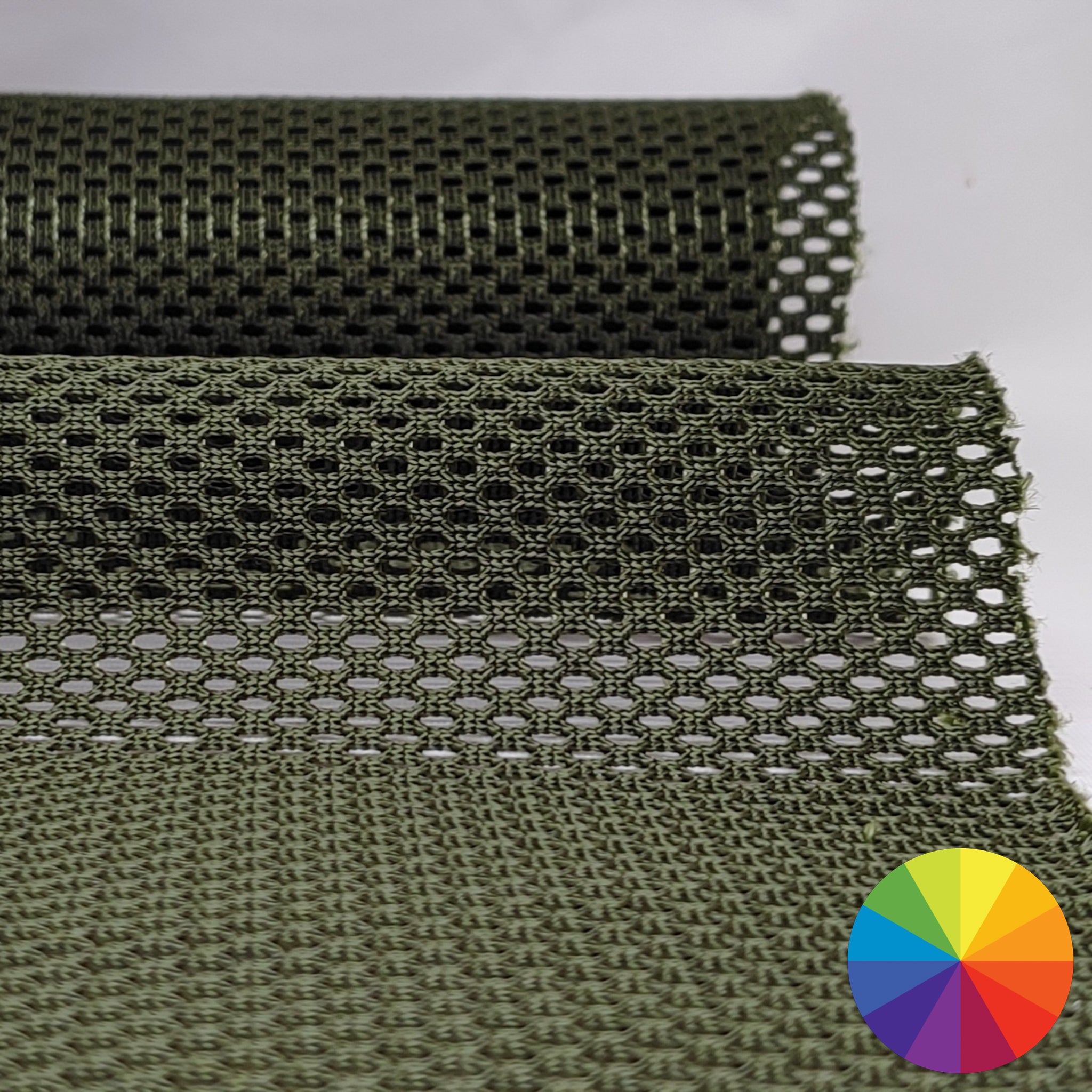 Breathable fabric in an awesome hex pattern.