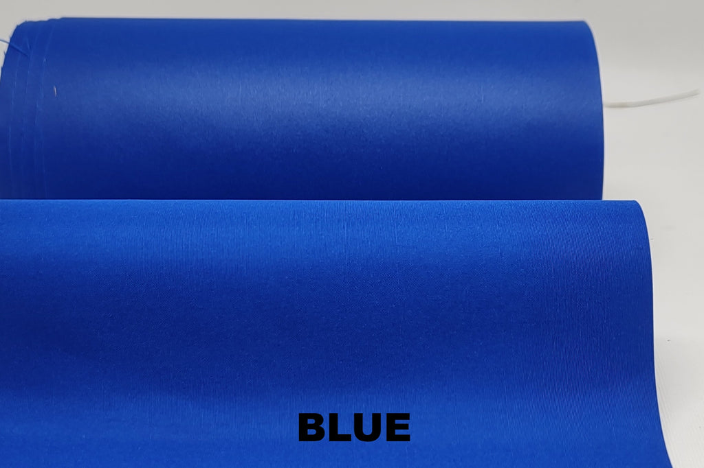 Blue lightweight showerproof nylon