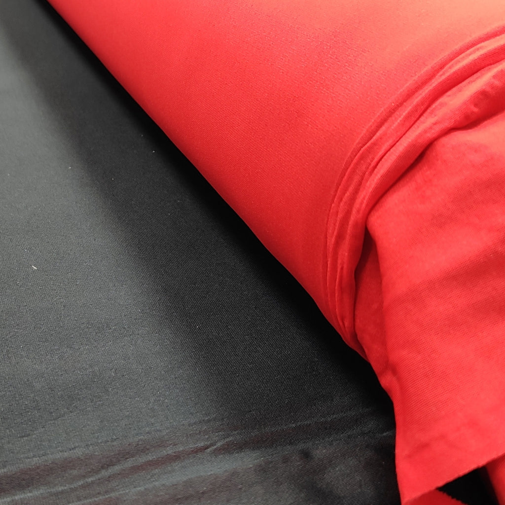 Clearance neoprene with red and black polyester jersey