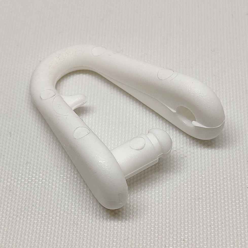 White large plastic snap shackle